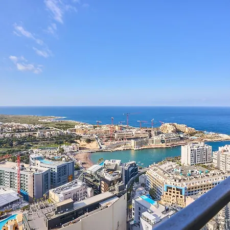 Apartment Enchanting One-bedroom On 25th Floor Saint Julian's