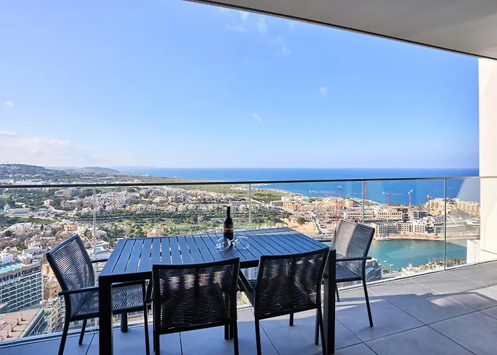 Enchanting One-bedroom On 25th Floor * Saint Julian's