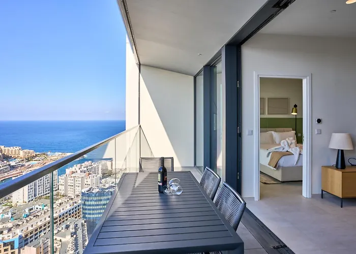 Enchanting One-bedroom On 25th Floor Lejlighed Saint Julian's